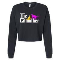 The Cat Mother Mother's Day Cat Owner Cat mom Gifts Cropped Pullover Crew