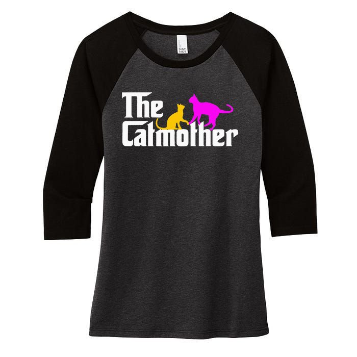 The Cat Mother Mother's Day Cat Owner Cat mom Gifts Women's Tri-Blend 3/4-Sleeve Raglan Shirt