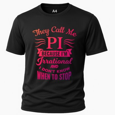 They Call Me Pi Symbol Pi Day Cute Funny Gift Cooling Performance Crew T-Shirt