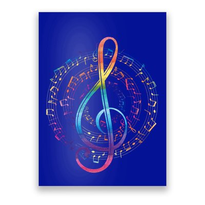 Treble Clef Musician Gift Classical Music Gift Poster