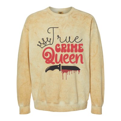 True Crime Murder Shows Colorblast Crewneck Sweatshirt