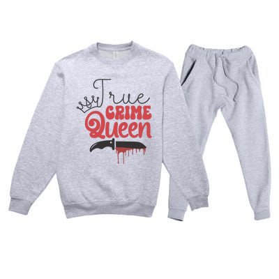 True Crime Murder Shows Premium Crewneck Sweatsuit Set