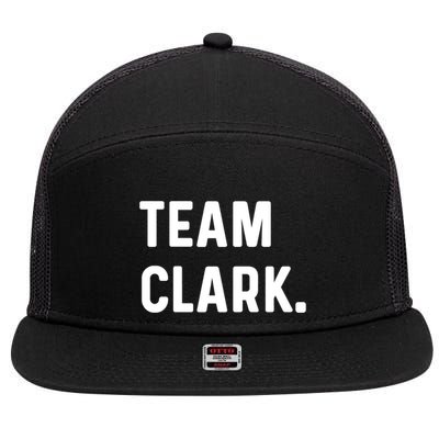 Team Clark Meaningful Gift 7 Panel Mesh Trucker Snapback Hat