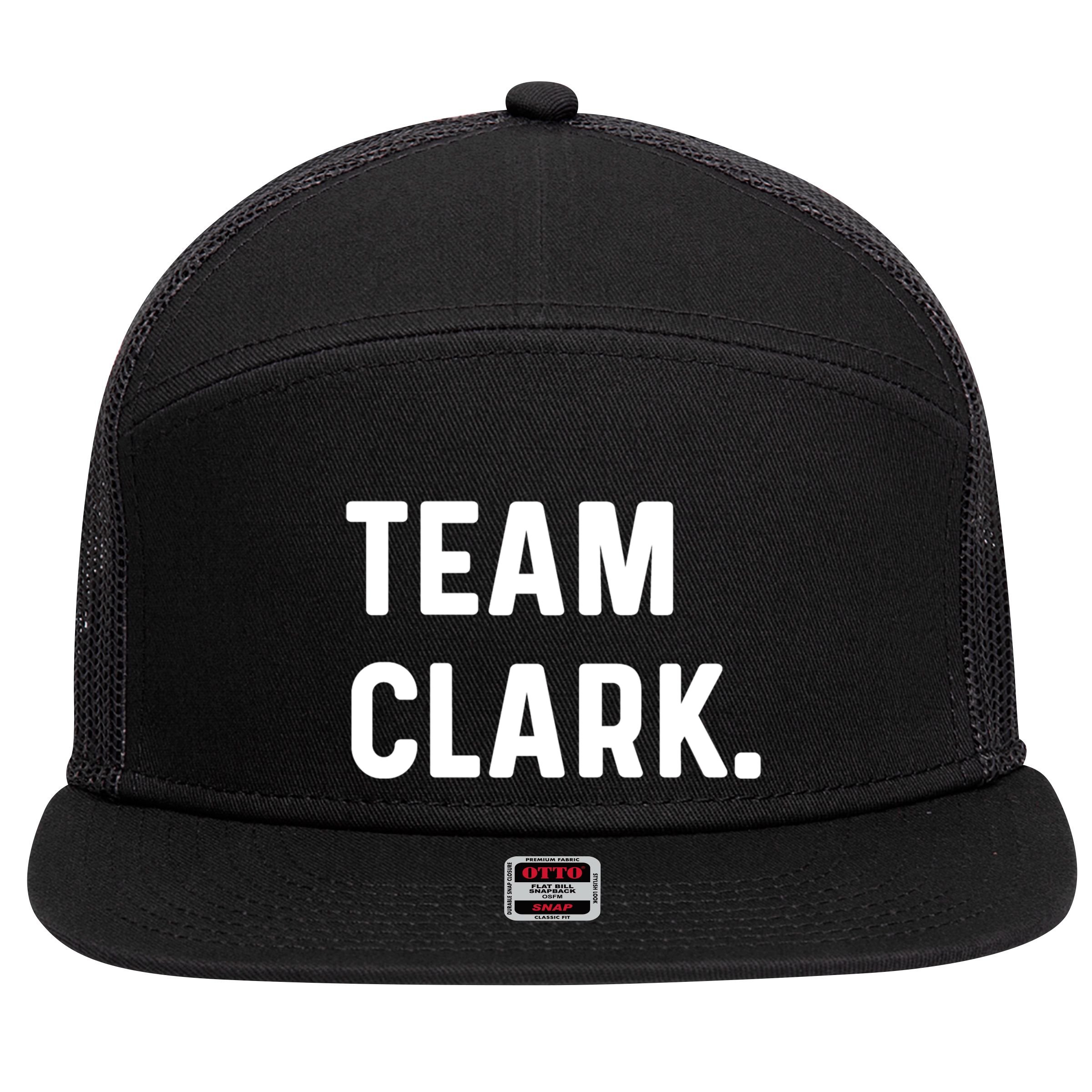 Team Clark Meaningful Gift 7 Panel Mesh Trucker Snapback Hat