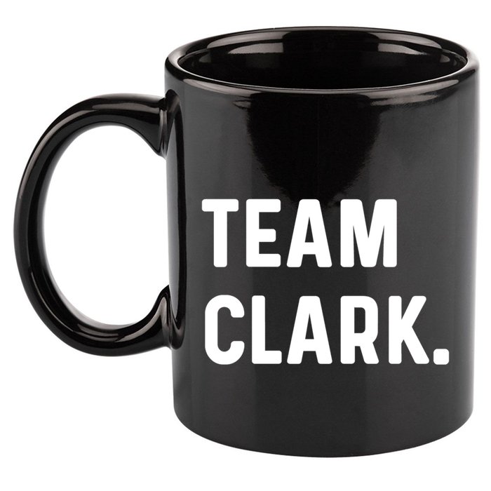Team Clark Meaningful Gift 11oz C Handle Ceramic Mug