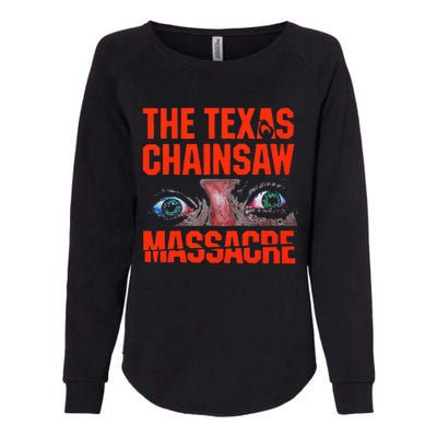 Texas Chainsaw Massacre SallyS Eyes And Jumbo Womens California Wash Sweatshirt