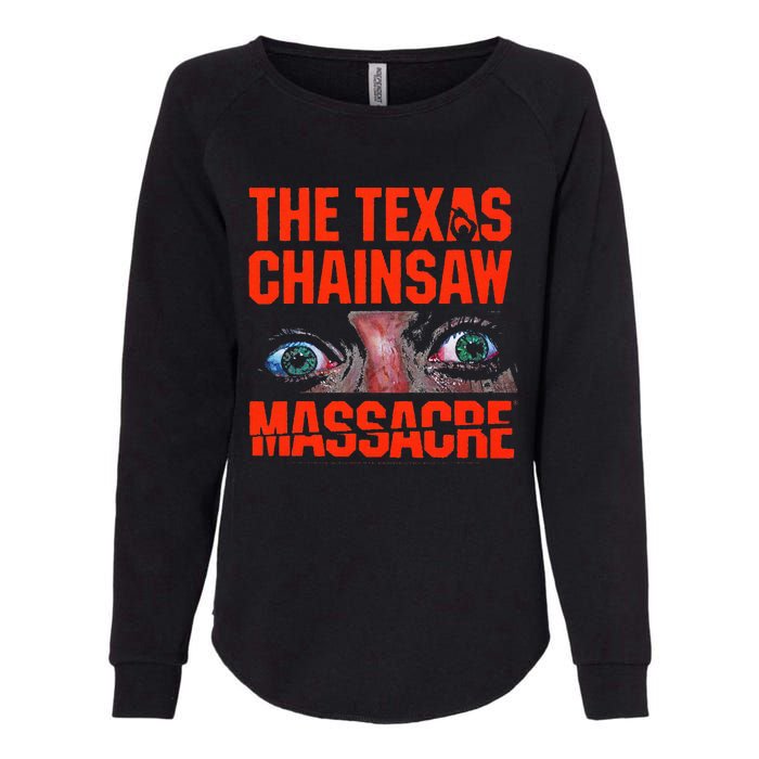 Texas Chainsaw Massacre SallyS Eyes And Jumbo Womens California Wash Sweatshirt