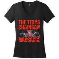 Texas Chainsaw Massacre SallyS Eyes And Jumbo Women's V-Neck T-Shirt