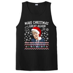 Trump Christmas Make Christmas Great Funny Matching Pajama Gift PosiCharge Competitor Tank