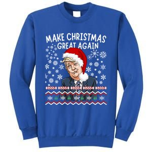 Trump Christmas Make Christmas Great Funny Matching Pajama Gift Sweatshirt