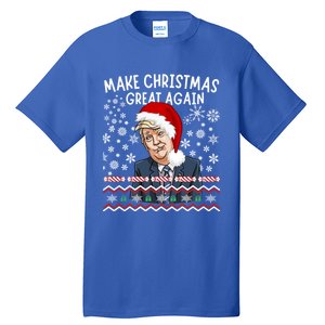 Trump Christmas Make Christmas Great Funny Matching Pajama Gift Tall T-Shirt