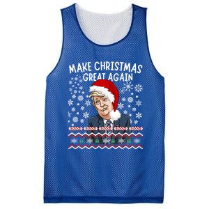 Trump Christmas Make Christmas Great Funny Matching Pajama Gift Mesh Reversible Basketball Jersey Tank