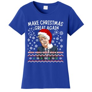 Trump Christmas Make Christmas Great Funny Matching Pajama Gift Women's T-Shirt