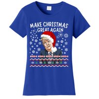 Trump Christmas Make Christmas Great Funny Matching Pajama Gift Women's T-Shirt