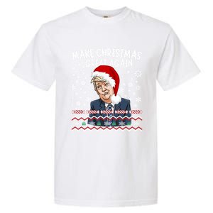 Trump Christmas Make Christmas Great Funny Matching Pajama Gift Garment-Dyed Heavyweight T-Shirt