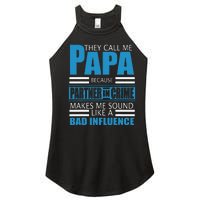 They Call Me Papa Because Partner In Crime Fathers Day Gift Women's Perfect Tri Rocker Tank