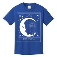 Tarot Card Moon And Cat Graphic Wicca Pagan Witch Halloween Funny Gift Kids T-Shirt