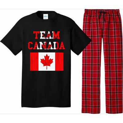 Team Canada Maple Leaf Canadian Soccer Team Canada Flag Pajama Set