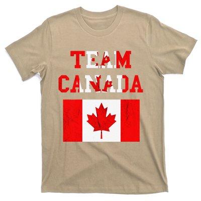 Team Canada Maple Leaf Canadian Soccer Team Canada Flag T-Shirt