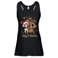 Tokidoki Christmas Merry Christmas Donutella Naughty Or Nice Long Sleeve Ladies Essential Flowy Tank