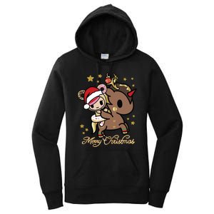 Tokidoki Christmas Merry Christmas Donutella Naughty Or Nice Long Sleeve Women's Pullover Hoodie