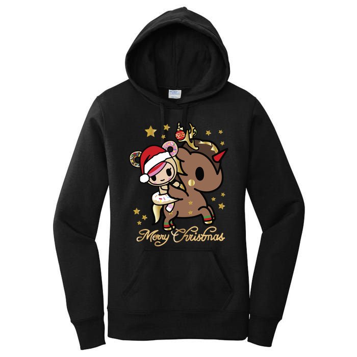 Tokidoki Christmas Merry Christmas Donutella Naughty Or Nice Long Sleeve Women's Pullover Hoodie