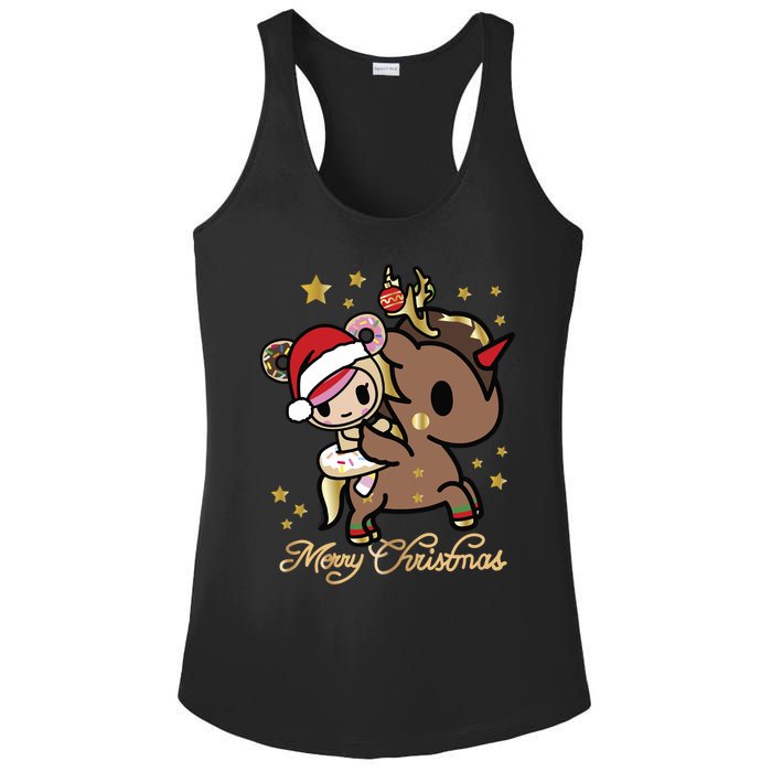 Tokidoki Christmas Merry Christmas Donutella Naughty Or Nice Long Sleeve Ladies PosiCharge Competitor Racerback Tank