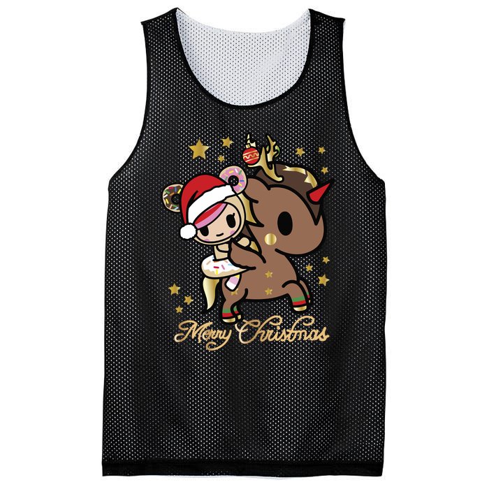 Tokidoki Christmas Merry Christmas Donutella Naughty Or Nice Long Sleeve Mesh Reversible Basketball Jersey Tank