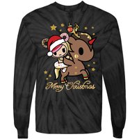 Tokidoki Christmas Merry Christmas Donutella Naughty Or Nice Long Sleeve Tie-Dye Long Sleeve Shirt