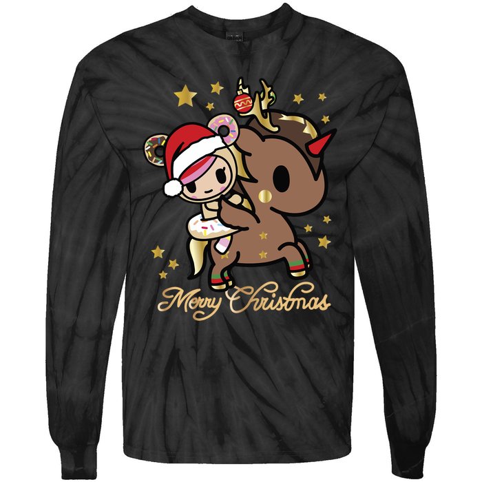 Tokidoki Christmas Merry Christmas Donutella Naughty Or Nice Long Sleeve Tie-Dye Long Sleeve Shirt