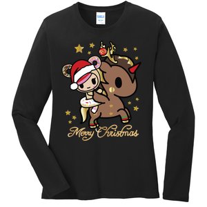 Tokidoki Christmas Merry Christmas Donutella Naughty Or Nice Long Sleeve Ladies Long Sleeve Shirt