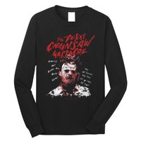 Texas Chainsaw Massacre Leatherface Word Crown Long Sleeve Shirt