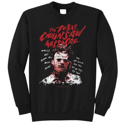 Texas Chainsaw Massacre Leatherface Word Crown Sweatshirt