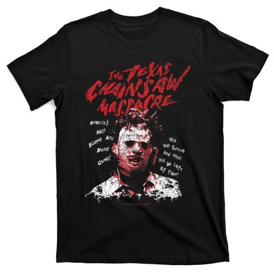 Texas Chainsaw Massacre Leatherface Word Crown T-Shirt