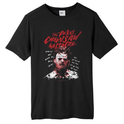 Texas Chainsaw Massacre Leatherface Word Crown Tall Fusion ChromaSoft Performance T-Shirt