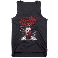 Texas Chainsaw Massacre Leatherface Word Crown Tank Top