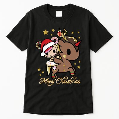 Tokidoki Christmas Merry Christmas Donutella Naughty Or Nice Long Sleeve Tall T-Shirt
