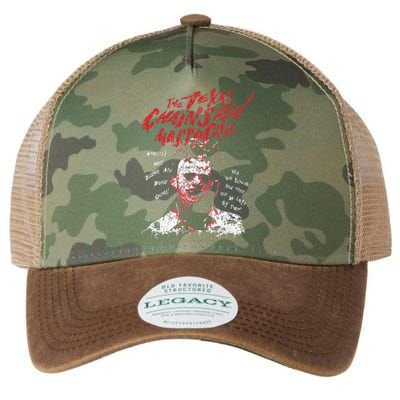 Texas Chainsaw Massacre Leatherface Word Crown Legacy Tie Dye Trucker Hat