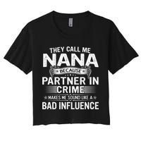 They Call Me Nana Mother's Day For Grandma Women's Crop Top Tee