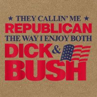 They Callin’ Me Republican The Way I Enjoy Both Dick & Bush Cotton Canvas Backpack