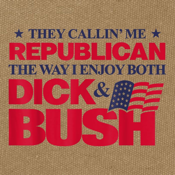 They Callin’ Me Republican The Way I Enjoy Both Dick & Bush Cotton Canvas Backpack
