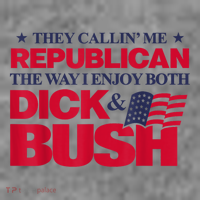 They Callin’ Me Republican The Way I Enjoy Both Dick & Bush 7-Panel Snapback Hat