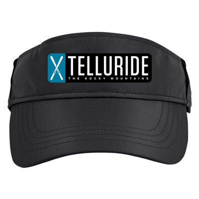 Telluride Colorado Mountain Ski Gift Adult Drive Performance Visor