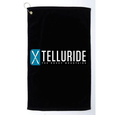 Telluride Colorado Mountain Ski Gift Golf Towel
