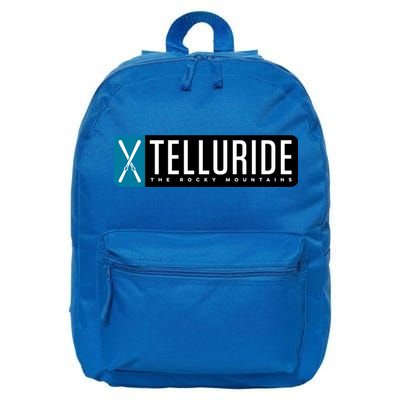 Telluride Colorado Mountain Ski Gift 16 in Basic Backpack