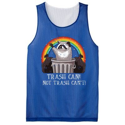 Trash Can Not Trash CanT Funny Raccoon Trash Panda Mesh Reversible Basketball Jersey Tank