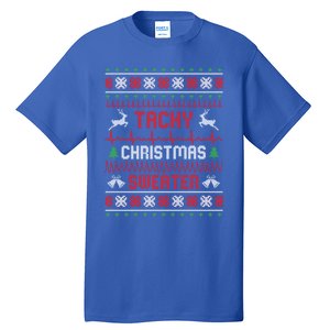 Tachy Christmas Nurse Tele Tech Ekg Ugly Christmas Meaningful Gift Tall T-Shirt