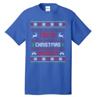 Tachy Christmas Nurse Tele Tech Ekg Ugly Christmas Meaningful Gift Tall T-Shirt