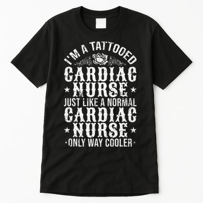 Tattooed Cardiac Nurse funny icu nurse Tall T-Shirt