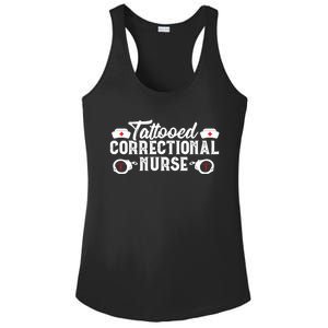 Tattooed Correctional Nurse Nursing Rn Medical Gift Funny Gift Ladies PosiCharge Competitor Racerback Tank